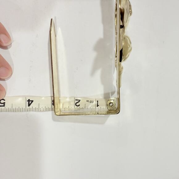 Vintage Giftco Inc Trumpet Angel 10in Gold Metal Wreath Hanger Decor T17 - Picture 6 of 6